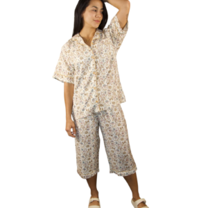 Women’s Cotton PJ Capri Set