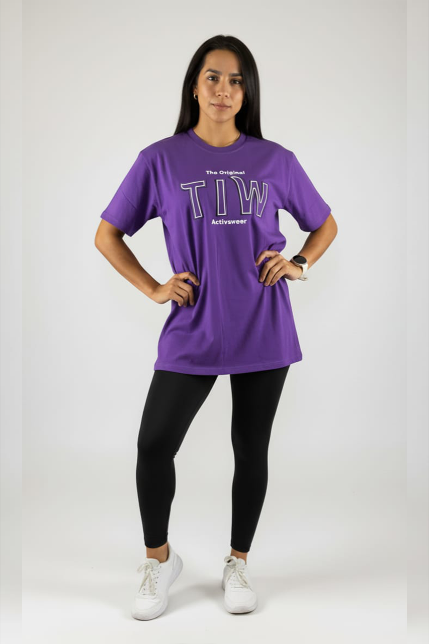 Women's Oversized T-Shirts 3D Emboss
