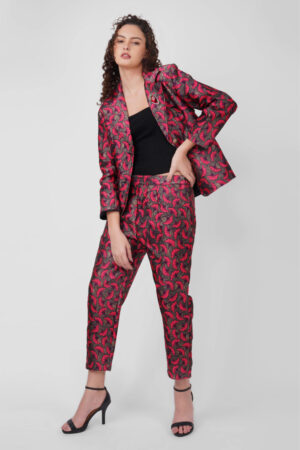 The Ruby Bloom Brocade Co-Ord Set